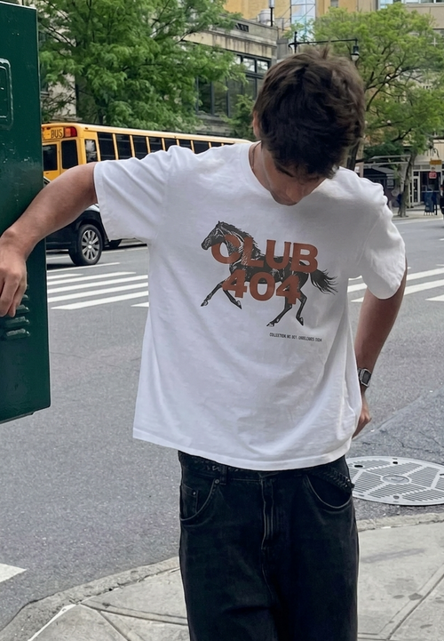 Bronco Tee White