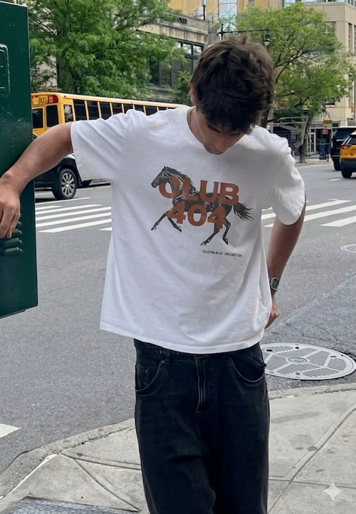 Bronco Tee White