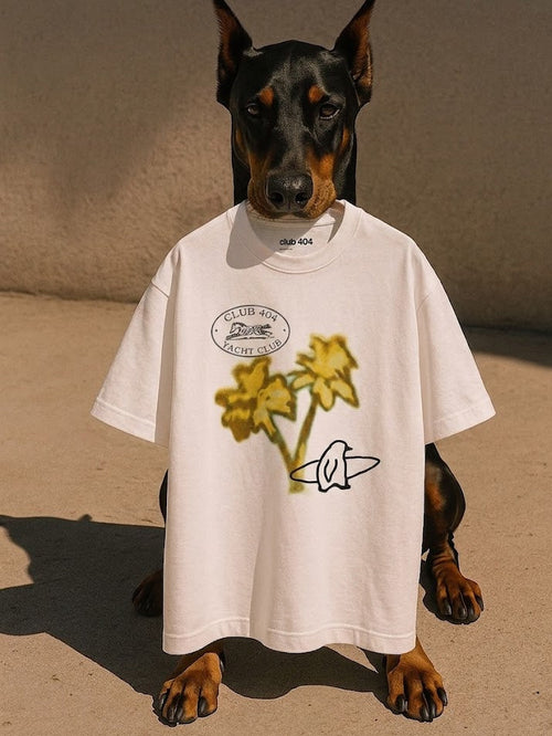 Palm Tee White